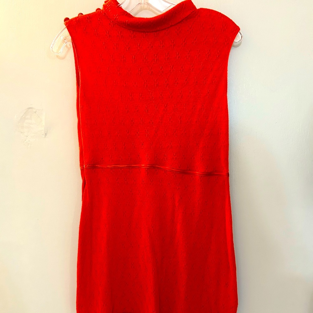 Long tunic-style top, orange, size small, from Sameunderneath